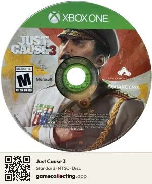 Just Cause 3 Xbox One, NTSC disc