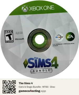 The Sims 4 Xbox One, NTSC disc