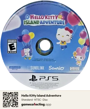 Hello Kitty Island Adventure PlayStation 5, NTSC disc
