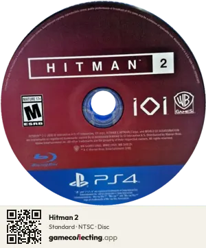 Hitman 2 PlayStation 4, NTSC disc
