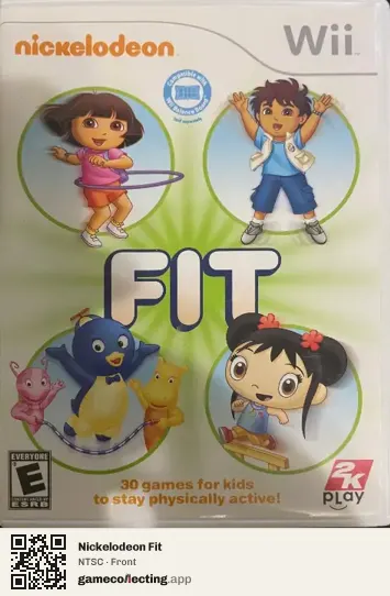 Nickelodeon Fit Nintendo Wii, NTSC box front