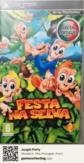Jungle Party PlayStation Portable, Portugal box front