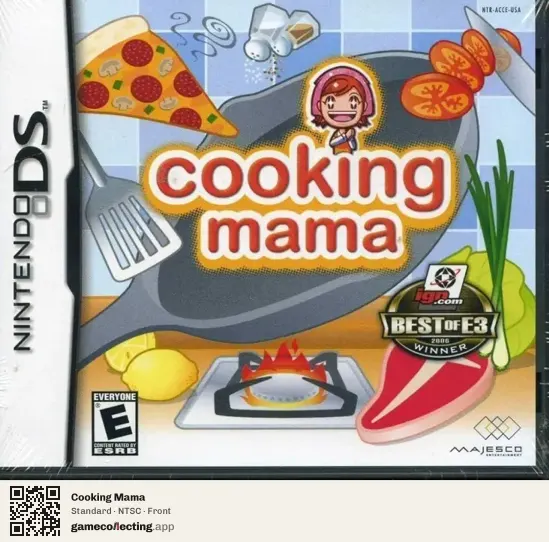 Cooking Mama Nintendo DS, NTSC box front