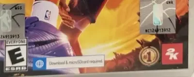 NBA 2K23, the ESRB box on its front