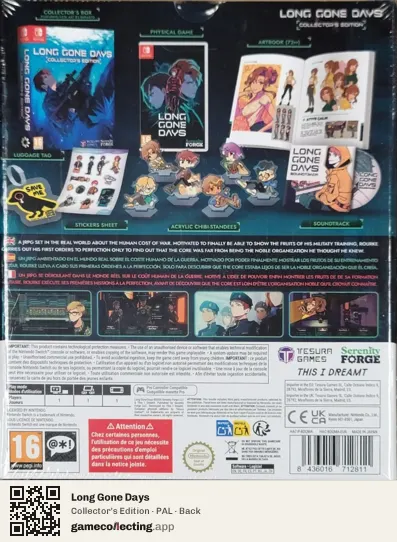 Long Gone Days Nintendo Switch, PAL box back