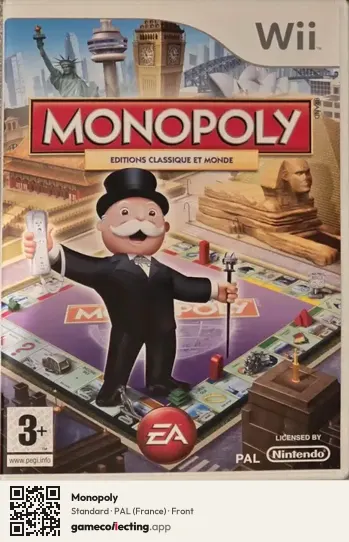 Monopoly Nintendo Wii, France box front