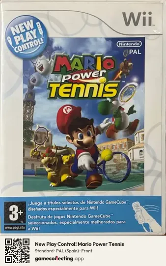 New Play Control! Mario Power Tennis Nintendo Wii, Spain box front