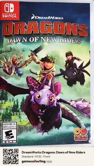 DreamWorks Dragons: Dawn of New Riders Nintendo Switch, NTSC box front