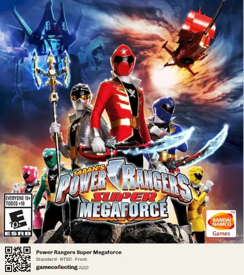 Power Rangers Super Megaforce Nintendo 3DS, NTSC box front