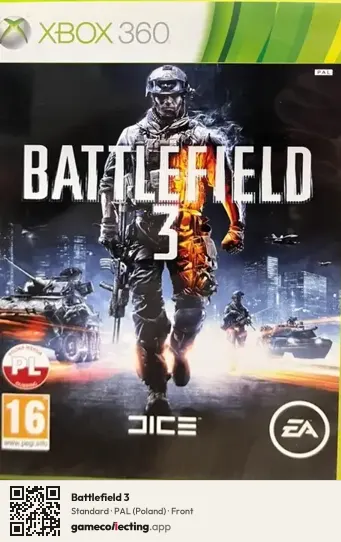 Battlefield 3 Xbox 360, Poland box front