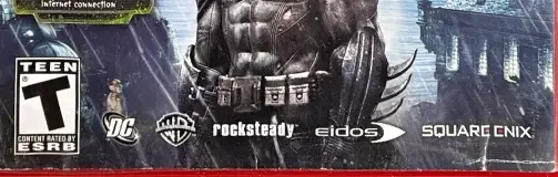Batman: Arkham Asylum, the ESRB box on its front