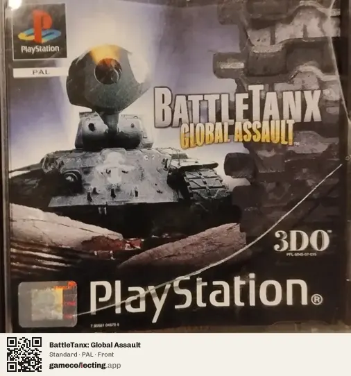 BattleTanx: Global Assault PlayStation, PAL box front