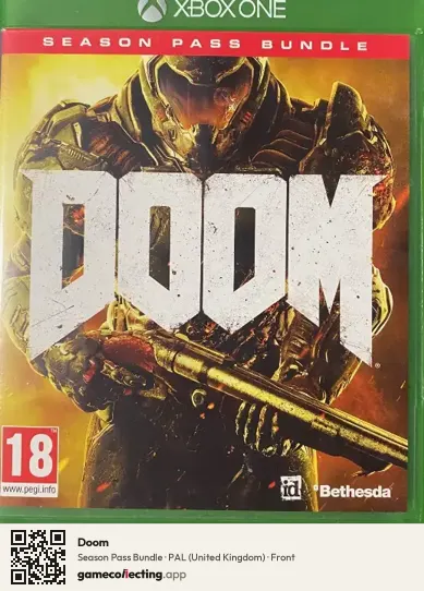 Doom Xbox One, United Kingdom box front
