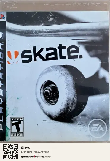 Skate. PlayStation 3, NTSC box front