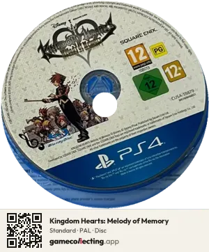 Kingdom Hearts: Melody of Memory PlayStation 4, PAL disc
