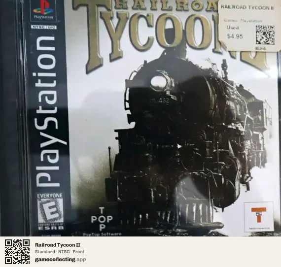 Railroad Tycoon II PlayStation, NTSC box front