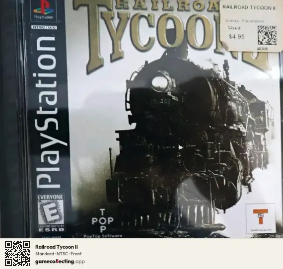 Railroad Tycoon II PlayStation, NTSC box front