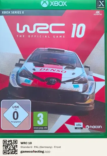 WRC 10 Xbox Series X, Germany box front