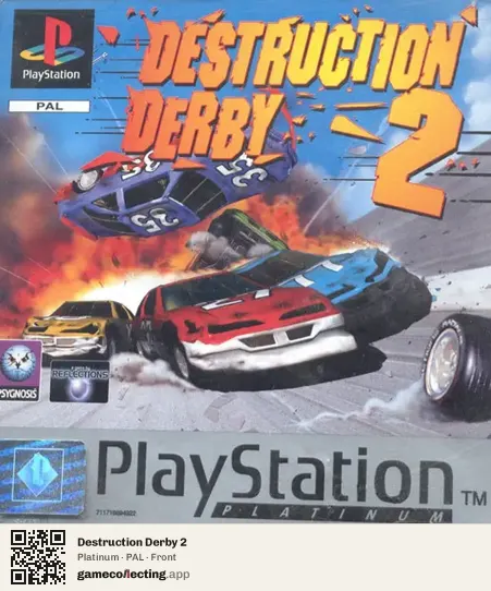 Destruction Derby 2 PlayStation, PAL box front