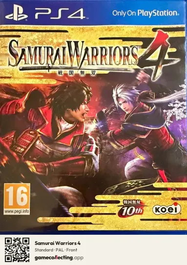 Samurai Warriors 4 PlayStation 4, PAL box front