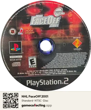 NHL FaceOff 2001 PlayStation 2, NTSC disc