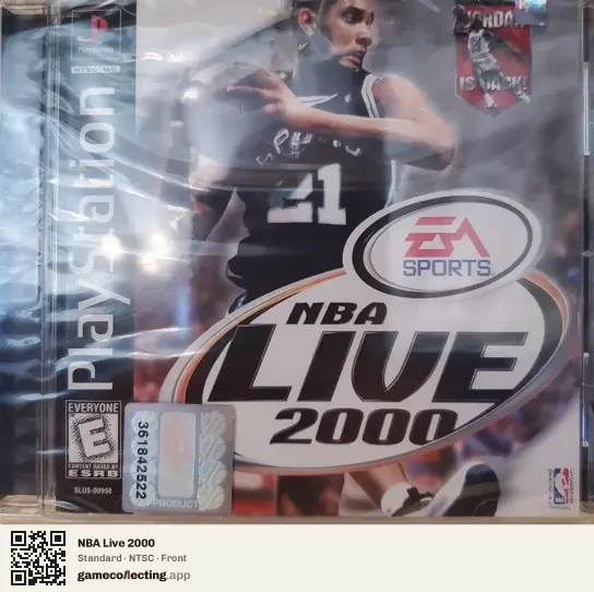 NBA Live 2000 PlayStation, NTSC box front