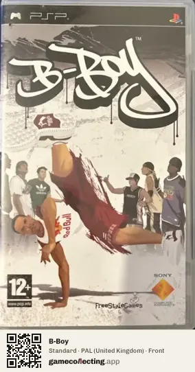 B-Boy PlayStation Portable, United Kingdom box front