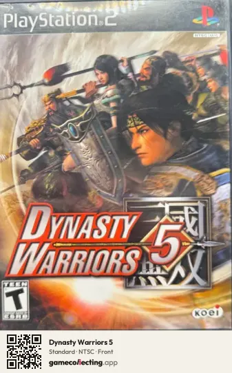Dynasty Warriors 5 PlayStation 2, NTSC box front