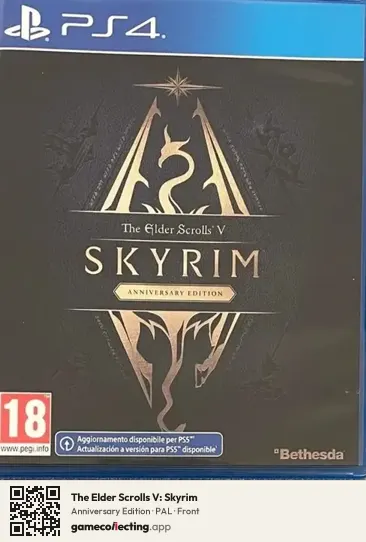The Elder Scrolls V: Skyrim PlayStation 4, PAL box front