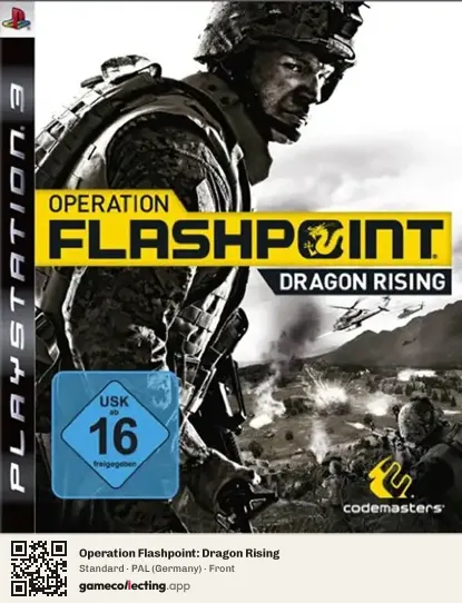 Operation Flashpoint: Dragon Rising PlayStation 3, Germany box front