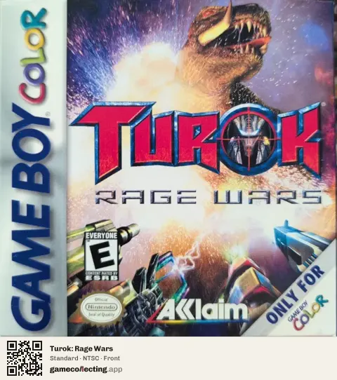 Turok: Rage Wars Game Boy Color, NTSC box front