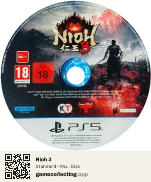 Nioh 3 PlayStation 5, PAL disc