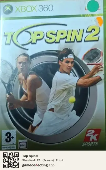 Top Spin 2 Xbox 360, France box front