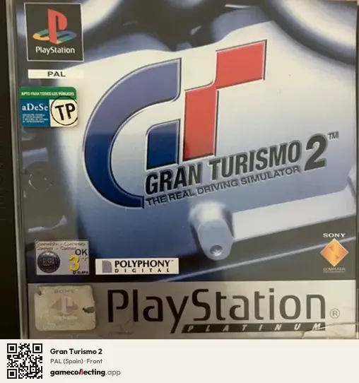 Gran Turismo 2 PlayStation, Spain box front