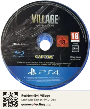 Resident Evil Village PlayStation 4, PAL disc