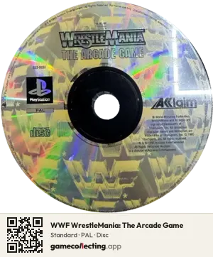 WWF WrestleMania: The Arcade Game PlayStation, PAL disc