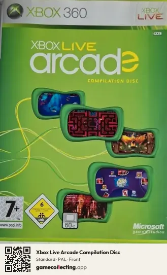 Xbox Live Arcade Compilation Disc Xbox 360, PAL box front