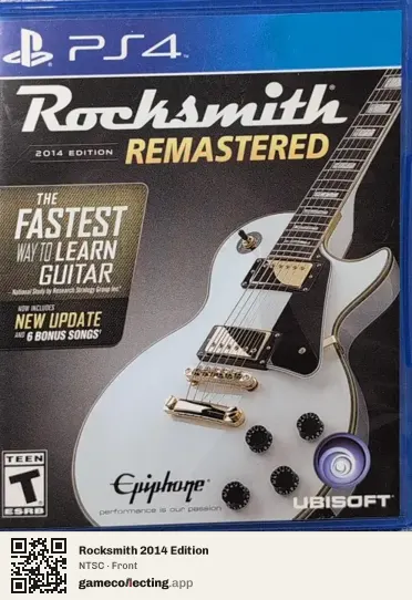 Rocksmith 2014 Edition PlayStation 4, NTSC box front