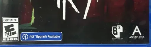 Stray, the ESRB box on its front