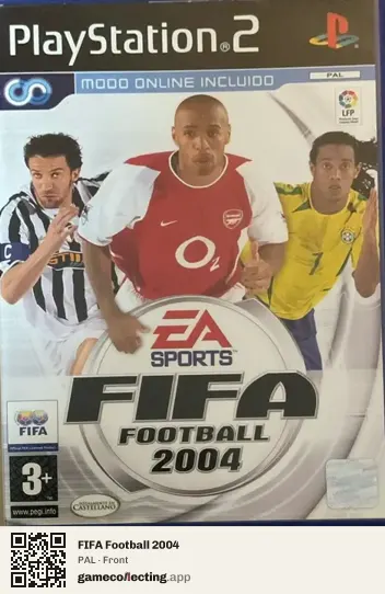 FIFA Football 2004 PlayStation 2, PAL box front