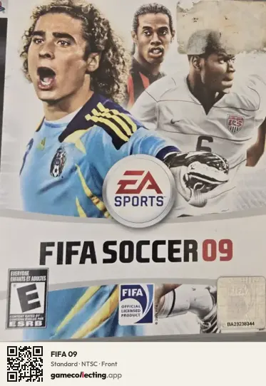 FIFA 09 PlayStation 3, NTSC box front