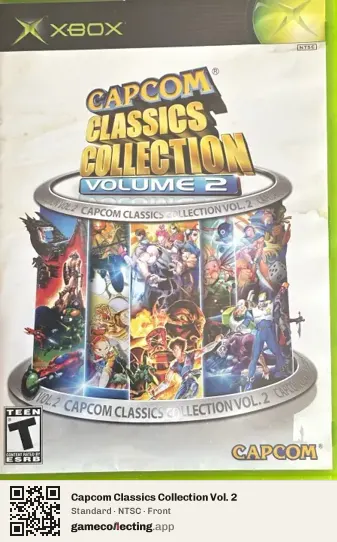 Capcom Classics Collection Vol. 2 Xbox, NTSC box front