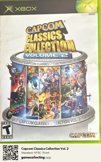Capcom Classics Collection Vol. 2 Xbox, NTSC box front