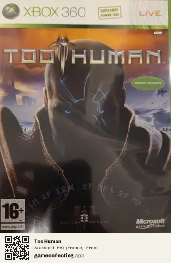 Too Human Xbox 360, France box front