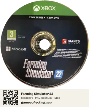 Farming Simulator 22 Xbox Series X, PAL disc