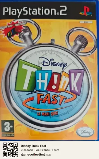 Disney Think Fast PlayStation 2, France box front