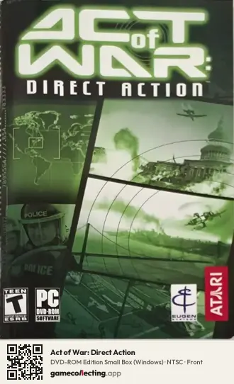 Act of War: Direct Action Computer, NTSC box front