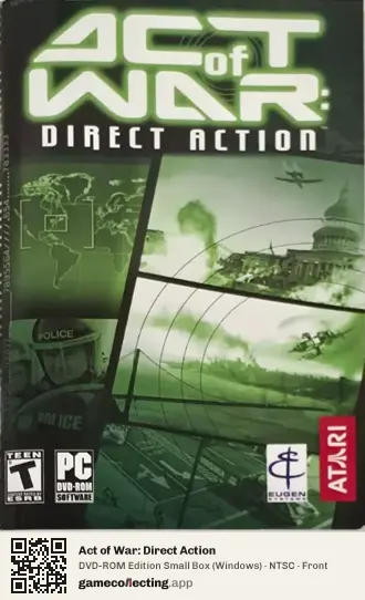 Act of War: Direct Action Computer, NTSC box front