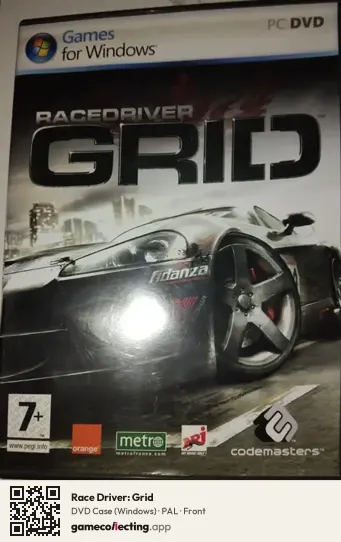 Race Driver: Grid Computer, PAL box front
