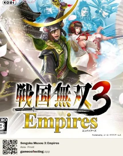 Sengoku Musou 3: Empires PlayStation 3, Asia box front